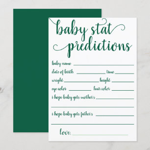 Simple Green Prediction Sour Apple Keepsake Card