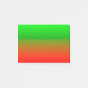 Simple Green To Red Post-it Notes