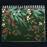 Simple Green USA America Weekly Planner 2025 Calendar<br><div class="desc">***this design is part of a christmas holiday collection*** Step into a world of timeless sophistication with my "Enchanting Classic Elegance" Christmas Holiday Collection. Immerse yourself in the rich, dark emerald greens and complementing subtle green and yellow hues reminiscent of leaves, holly, and pine, perfectly complemented by the allure of...</div>