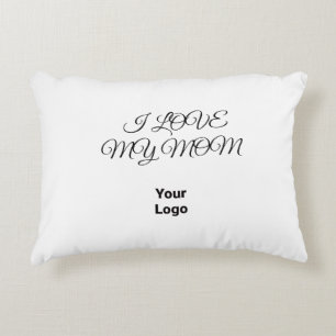 Simple green watercolor abstract add logo text min accent pillow