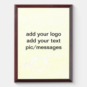 Simple green watercolor abstract add logo text min award plaque