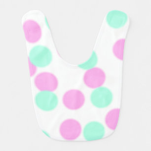 Simple green watercolor abstract add logo text min baby bib