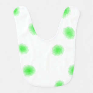 Simple green watercolor abstract add logo text min baby bib