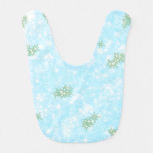 Simple green watercolor abstract add logo text min baby bib