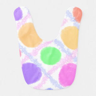 Simple green watercolor abstract add logo text min baby bib
