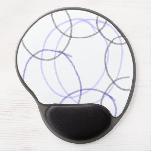 Simple green watercolor abstract add logo text min gel mouse pad