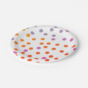 Simple green watercolor abstract add logo text min paper plates