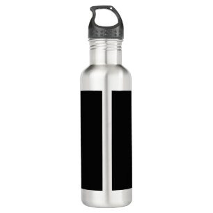Simple green watercolor abstract add logo text min stainless steel water bottle