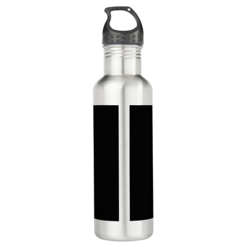 Simple green watercolor abstract add logo text min stainless steel water bottle