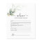 Simple Greenery Advice for the Bride card
