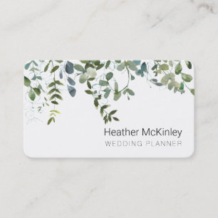 Simple Greenery Eucalyptus Business Card