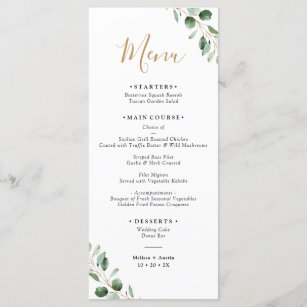 Orange and Navy Wedding Menus Printed Wedding Menus Wedding Menu Cards DEPOSIT Orange Wedding Menu