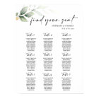 Simple Greenery Wedding Seating Chart
