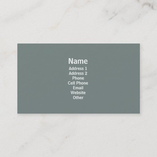 Customizable Simple Grey Business Cards