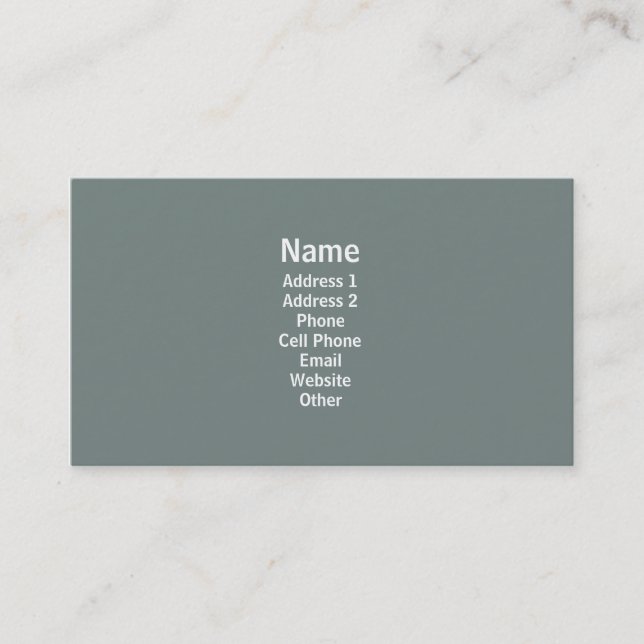 Simple Grey Business Card (Front)