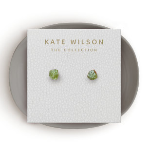 Simple Grey Stud Earring Display Card