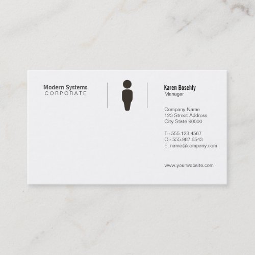 Simple Grid Business Card