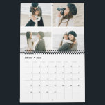 Simple Grid Of Four (48 Photos) Custom Calendar<br><div class="desc">Personalize each page with your photos and create a one-of-a-kind calendar as a gift for yourself or someone else! More designs are available at our store: www.berryberrysweet.com</div>