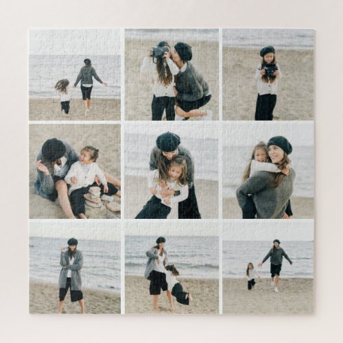 Simple Grid Of Nine Personalized Photo Puzzle