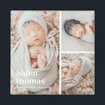 Simple Grid Of Three Personalized Photo Magnet<br><div class="desc">Photo gifts make the best gifts! Easily personalized with your text and/or photo(s) for a custom look. Designed by Berry Berry Sweet. View more designs at www.berryberrysweet.com</div>