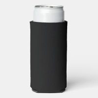 Modern Monogram Simple Cream Ivory Wedding Favor Can Cooler