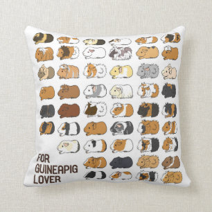Simple Guinea Pig side Throw Pillow