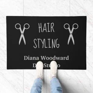 Simple Hairdressers Business Doormat