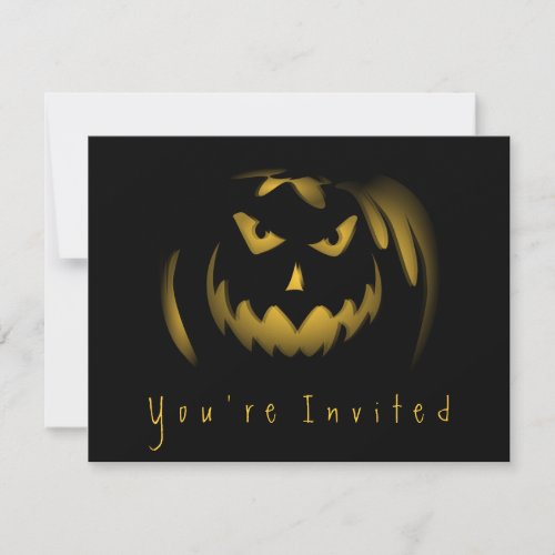Simple Halloween Party Adult Invitations