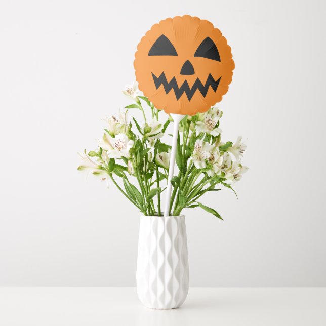 Simple Halloween Pumpkin face ghost scary Party Balloon (Vase)