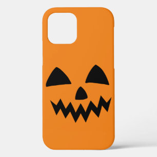 Simple Halloween Pumpkin face ghost scary Party iPhone 12 Case