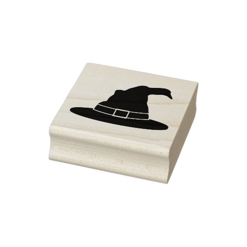 Simple Halloween Witchs Hat Silhouette Shape Rubber Stamp