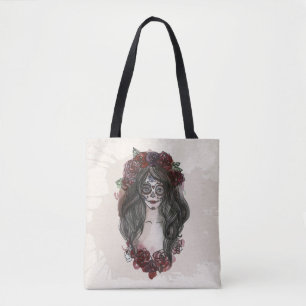 Simple Hand-drawn Dia de los Muertos Tote Bag