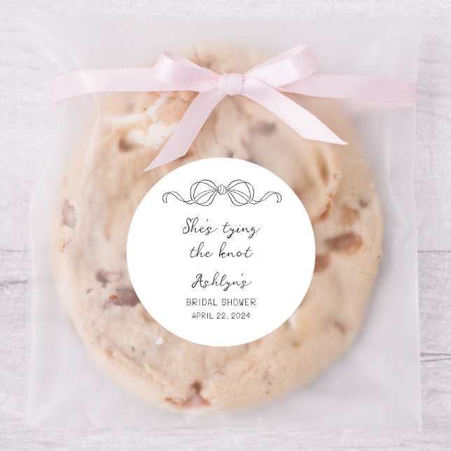 Simple Hand Drawn Shes Tying the Knot Sticker (Creator Uploaded)