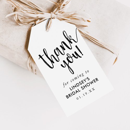 Simple Hand_Lettered Bridal Shower Thank You Favor Gift Tags