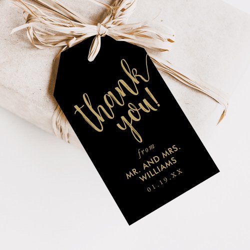 Simple Hand_Lettered Wedding Thank You Favor Gift Tags