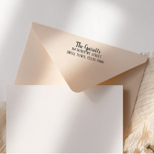 Simple Hand Scripted Return Address Self-inking Stamp