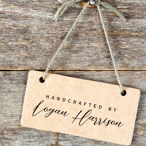 Simple Handcrafted By Personalized Rubber Stamp