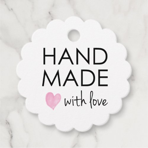 Simple Handmade with Love Favor Tags