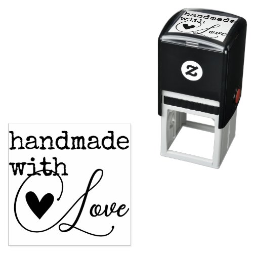 Simple Handmade with Love Heart Simple Stylish  Self_inking Stamp