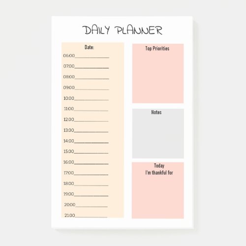 Simple Handwriting Daily Planner Things To Do List Post_it Notes