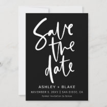 Simple Handwritten Calligraphy Save the Date