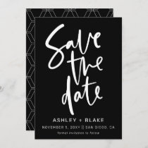 Simple Handwritten Calligraphy Save the Date