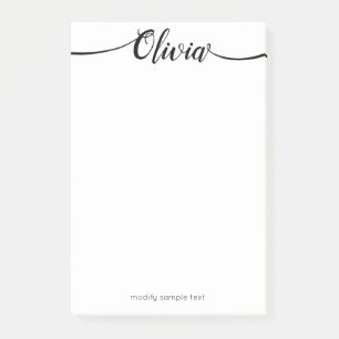 Simple Handwritten Calligraphy Script Post-it Notes
