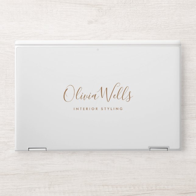 Simple Handwritten Calligraphy Typography HP Laptop Skin (Front)