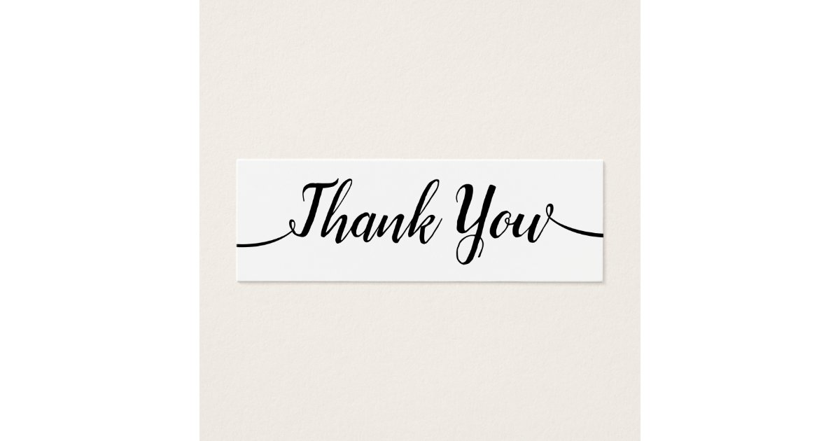 Simple Handwritten Script Calligraphy Thank You | Zazzle.com
