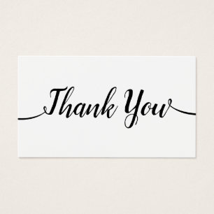 Simple Handwritten Script Calligraphy Thank You