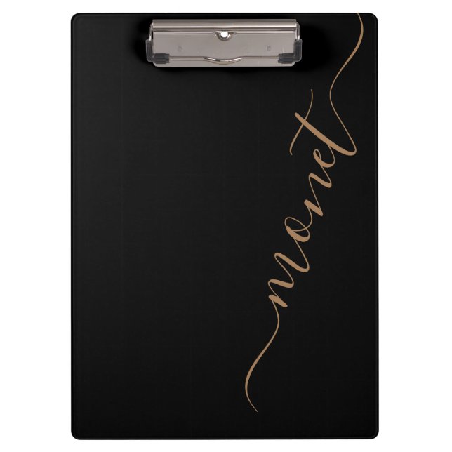 Simple Handwritten Script Name Personalized Clipboard (Front)