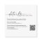 Simple Handwritten Script Wedding Details QR Code