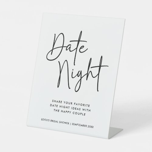 Simple Handwritten Typography Date Night Jar Sign