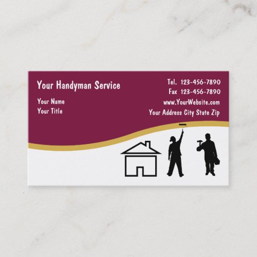 Simple Handyman Business Cards